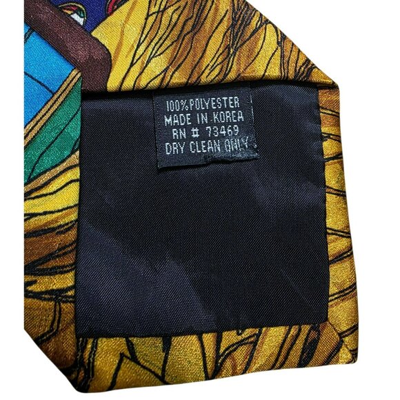 VTG Santa Claus Christmas Neck Tie Toys Elves Naughty Nice List Andaloro Korea - Picture 7 of 7